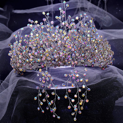 Corona Nupcial Tiara Boda Hecha a Mano - Image 3
