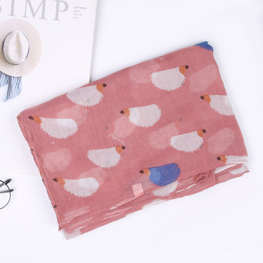 Pañuelo Parisino con Estampado de Erizos - Image 22