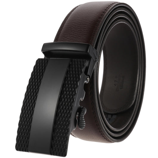 Cinturón de Cuero para Hombre con Hebilla Automática Ajustable - Image 4