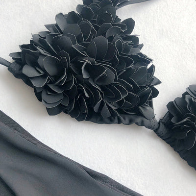 Bikini Triangular Floral Cosido - Estilo Europa Tendencia - Image 21