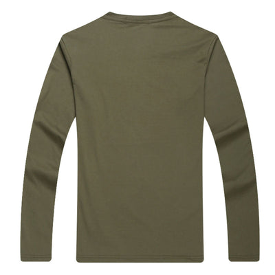 Camisa de Manga Larga Estampada en Colores Sólidos - Image 13