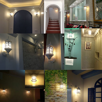 Lámpara de Pared Exterior Estilo Europeo para Balcón y Jardín - Image 4