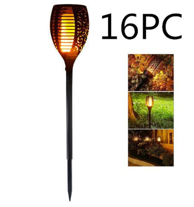 Antorcha Solar LED con Efecto Llama Parpadeante IP65 para Jardín - Image 15