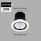 Luz Natural Negro 20 W, Agujero 115 A 130 Mm