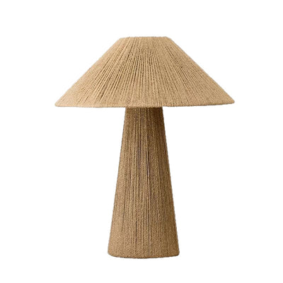 Lámpara de Mesa Tejida en Bambú Estilo Japonés - Image 5