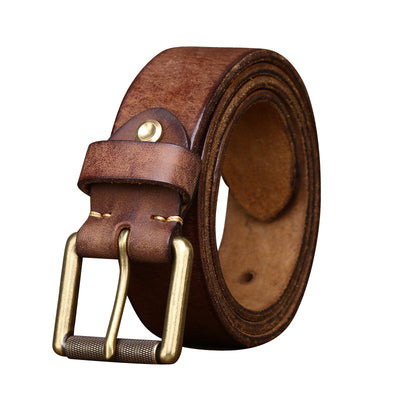 Cinturón de Cuero Genuino Ancho 4CM - Piel Premium Reforzada Artesanal - Image 3