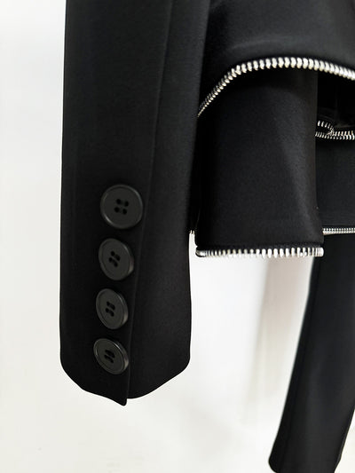 Traje Ejecutivo Dos Piezas con Blazer Ajustado y Pantalón Entallado - Image 12