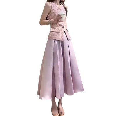 Conjunto Vestido Midi con Top Fresco para Verano - Image 5