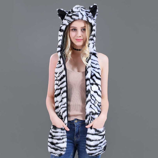 Conjunto Infantil 3 en 1: Gorro, Bufanda y Guantes con Diseño Animal de Peluche - Image 13
