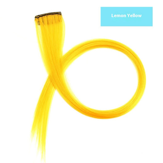 Extensiones de Cabello Teñido con Mechones de Colores Vibrantes - Image 36