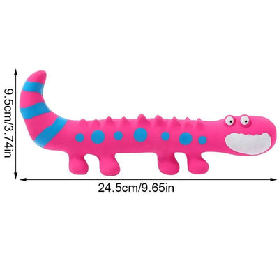 Juguete Masticable Lagartija de Látex con Sonido Chirriante para Perros Pequeños y Medianos - Image 2