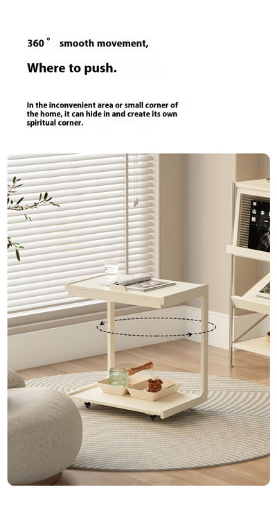 Mesa Auxiliar de Madera Maciza con Almacenamiento Removible - Image 27