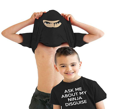 Playera Familiar a Juego - Papá e Hijo con Diseño de Letras y Caricaturas - Image 2