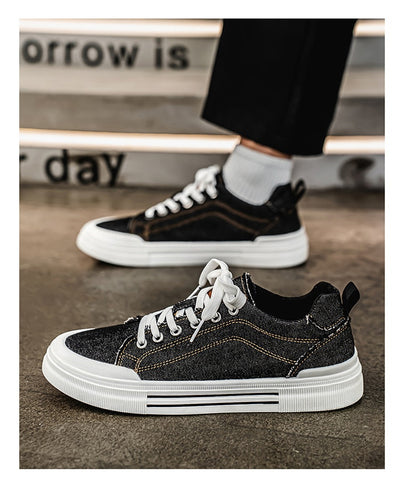 Tenis Casuales Denim Talla Grande Estilo Coreano para Hombre - Image 18