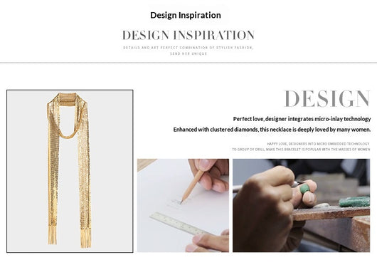 Bufanda de Malla Texturizada con Diseño Exagerado - Image 12