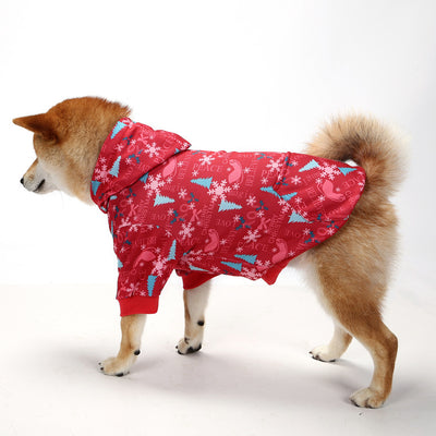 Suéter Abrigo para Perro Navideño Cuadriculado con Capucha Térmica - Image 12