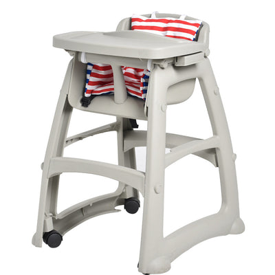 Silla Alta para Bebé con Ruedas - Silla de Alimentación Portátil - Image 2