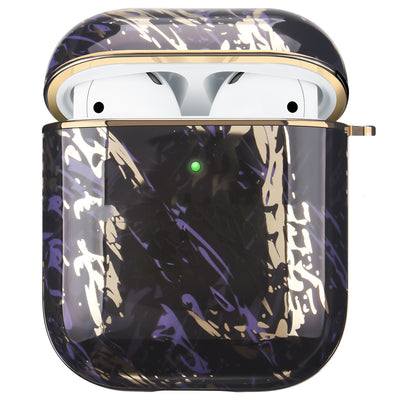 Funda Protectora para AirPods con Diseño Mármol Blanco y Acabado Dorado - Image 22