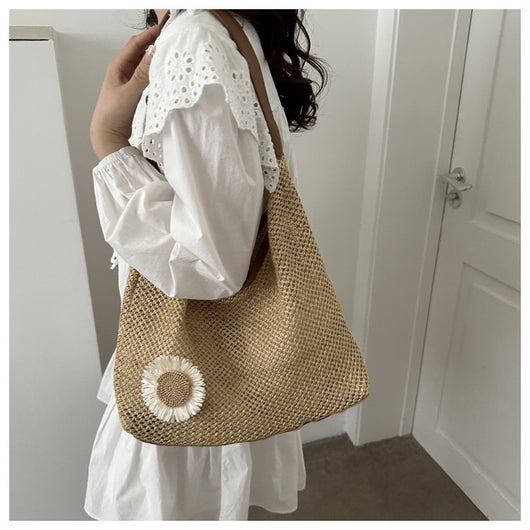 Bolsa Tejida de Gran Capacidad para Playa y Vacaciones - Image 15