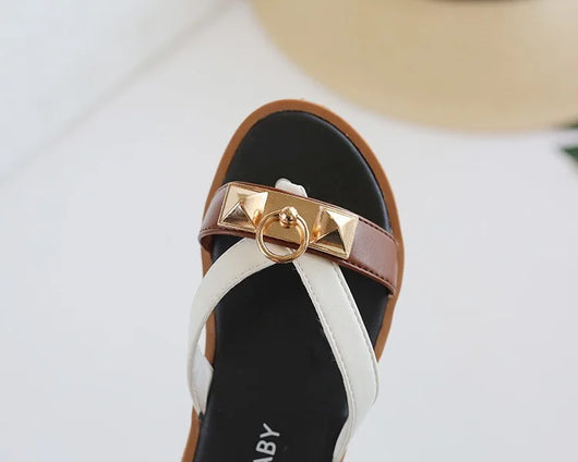 Sandalias y Pantuflas Infantiles Estilo Británico Retro - Image 14