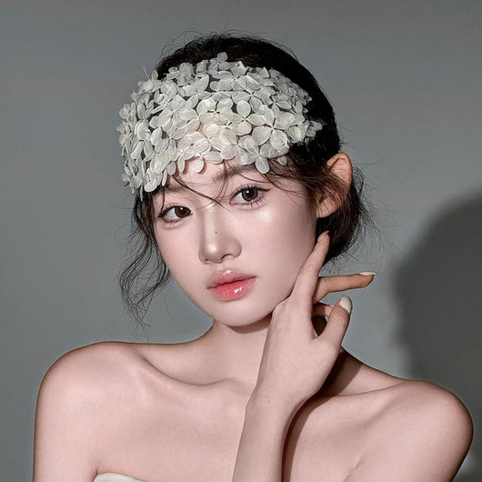Diadema Media Guirnalda Floral - Accesorio para el Cabello