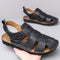 Sandalias de Cuero para Hombre con Suela Suave Antideslizante