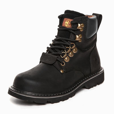 Botas Altas Impermeables para Hombre con Forro de Ante Rojo - Image 4