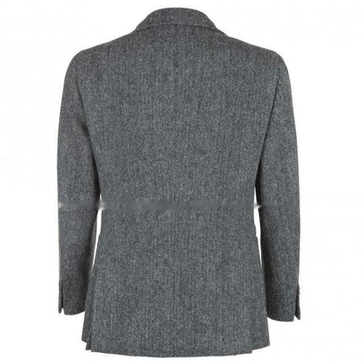 Blazer de Tweed Lana Estilo Británico Retro para Hombre - Image 20