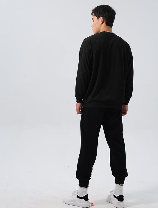 Sudadera Deportiva Jacquard con Rayas, Corte Relajado y Hombros Caídos - Image 20