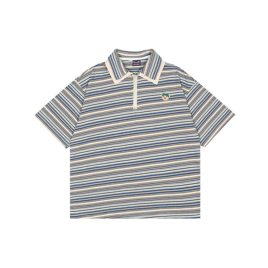 Polo Rayado con Solapa y Manga Corta - Image 2