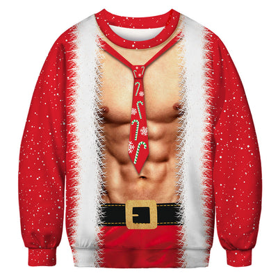 Sudadera Navideña Personalizada con Capucha y Estampado Digital de Papá Noel - Image 9