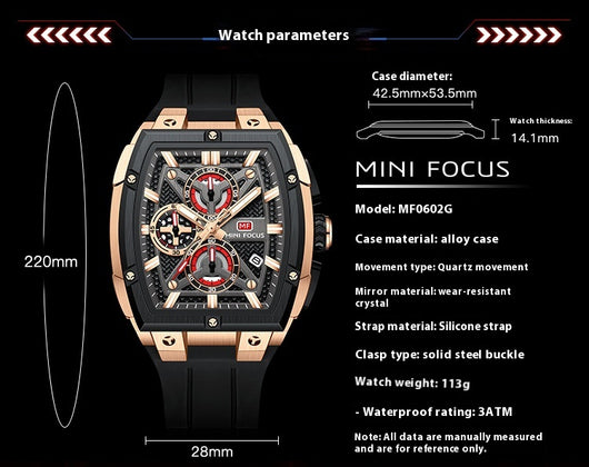 Reloj Hombre Arc Espejo Multicapa Hueco - Image 9