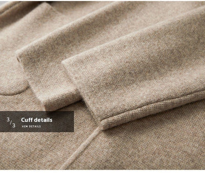 Suéter Saco de Cachemira para Hombre con Cuello Solapa - Tejido Grueso y Cómodo - Image 25
