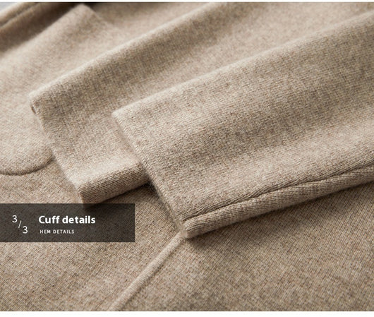 Suéter Saco de Cachemira para Hombre con Cuello Solapa - Tejido Grueso y Cómodo - Image 25