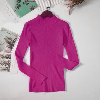 Suéter Cuello Alto Otoño Mujer - Pullover Elegante - Image 22