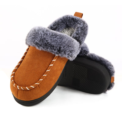 Zapatillas de Casa Otoño Invierno con Diseño Desgastado y Boca de Pelaje para Hombre - Image 5