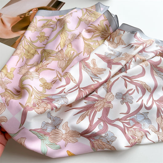 Pañuelo de Seda Estampado Cuadrado Premium Twill - Image 65