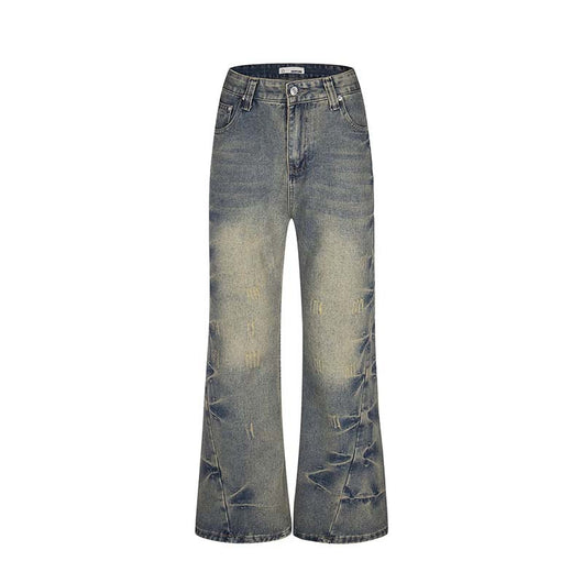 Jeans Flare Desgastados para Hombre - Estilo Vintage Moderno - Image 6
