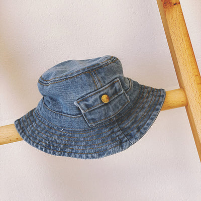 Gorra Denim Infantil con Bolsillos para Primavera y Otoño - Image 4