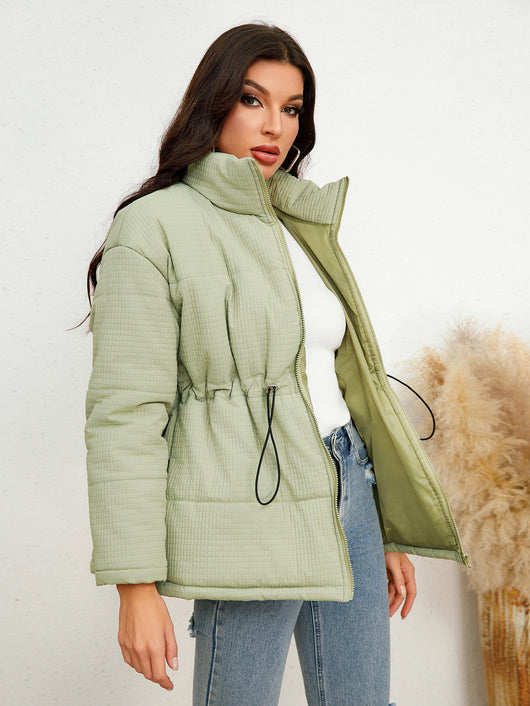 Chaqueta de Algodón con Cintura Ajustable y Cordones - Image 11