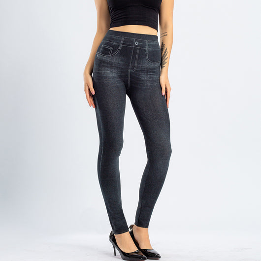 Leggins sin Costuras Estilo Denim con Efecto Levantador - Image 17
