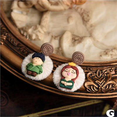 Aretes Otoñales Infantiles Encantadores para Invierno - Image 8