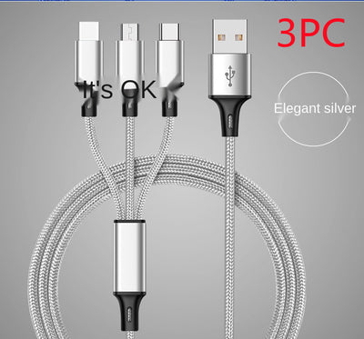 Cable de Datos Trenzado Triple 3 en 1 con Tres Conectores - Image 12
