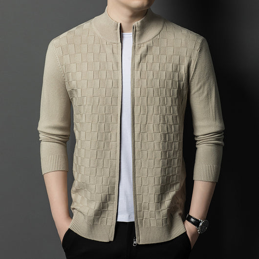 Suéter Casual Slim Fit para Hombre con Cuello Alto y Cierre - Image 2