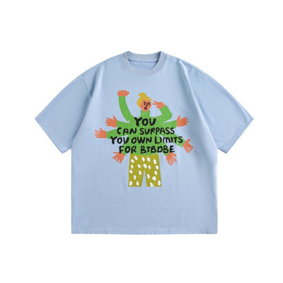 Camiseta Retro Americana Unisex de Manga Corta Holgada - Image 21