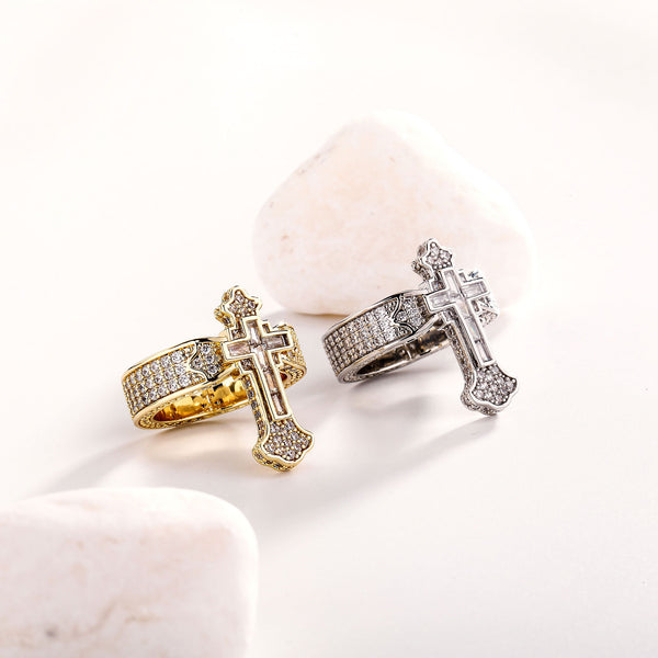 Anillo Cruzado Moderno para Hombre - Diseño Versátil y Trendy