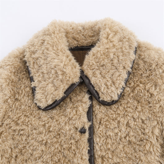 Abrigo Largo de Polar Elegante para Mujer - Image 3
