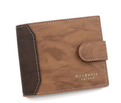 Billetera Corta para Hombre Edición Coreana con Cierre Dorado - Image 19
