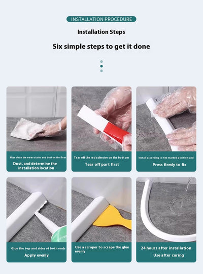 Barrera Silicona Autoadhesiva para Ducha - Separador Seco Húmedo - Image 9