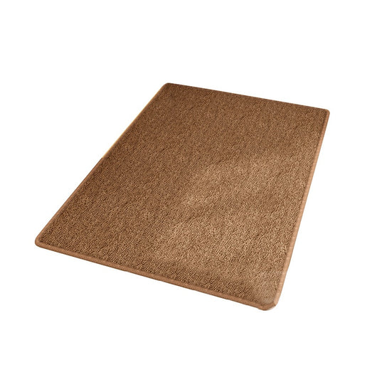 Dark gray textured pet-proof rug with a subtle border, shown on a light wood floor. - Image 4